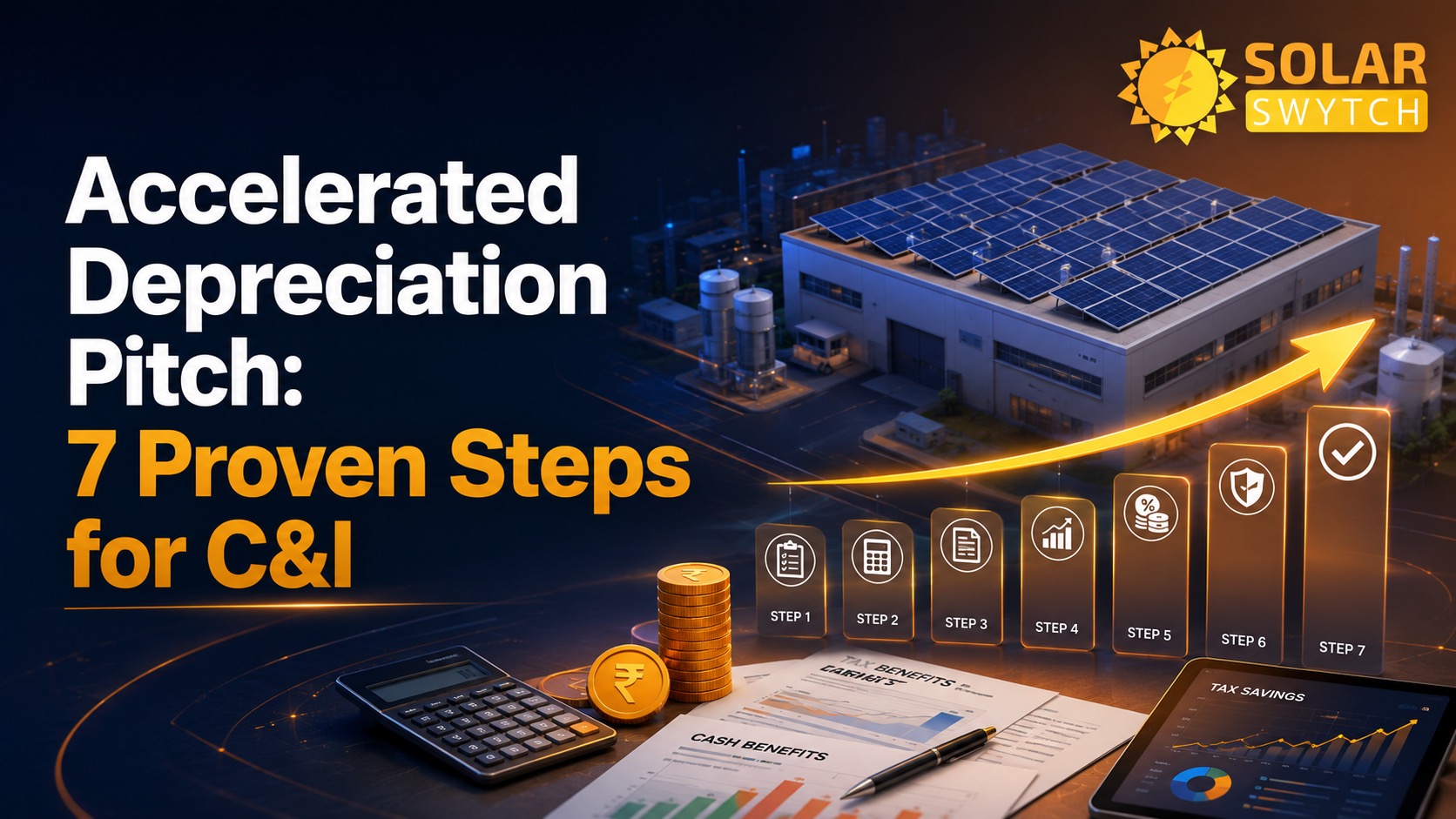 Accelerated Depreciation Pitch: 7 Proven Steps for C&I — illustrated guide cover