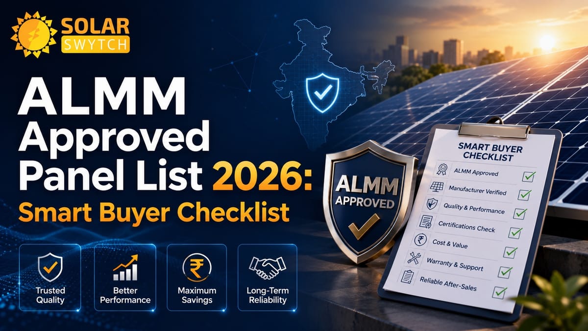 ALMM Approved Panel List 2026: Smart Buyer Checklist — illustrated guide cover