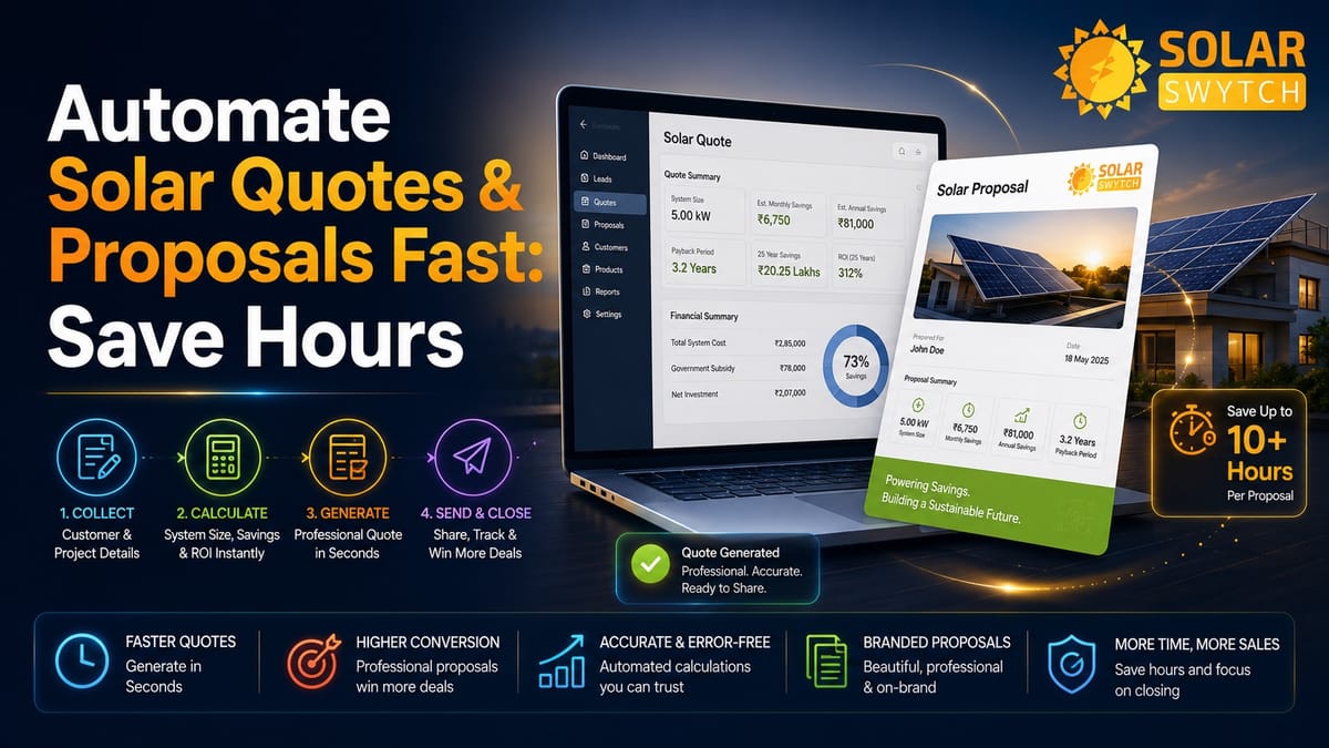 Automate Solar Quotes & Proposals Fast: Save Hours — illustrated guide cover