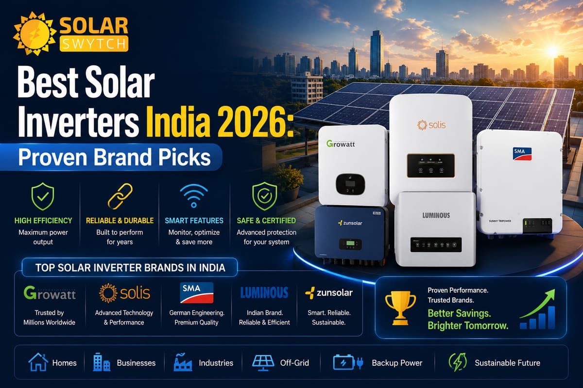 Best Solar Inverters India 2026: Proven Brand Picks — illustrated guide cover