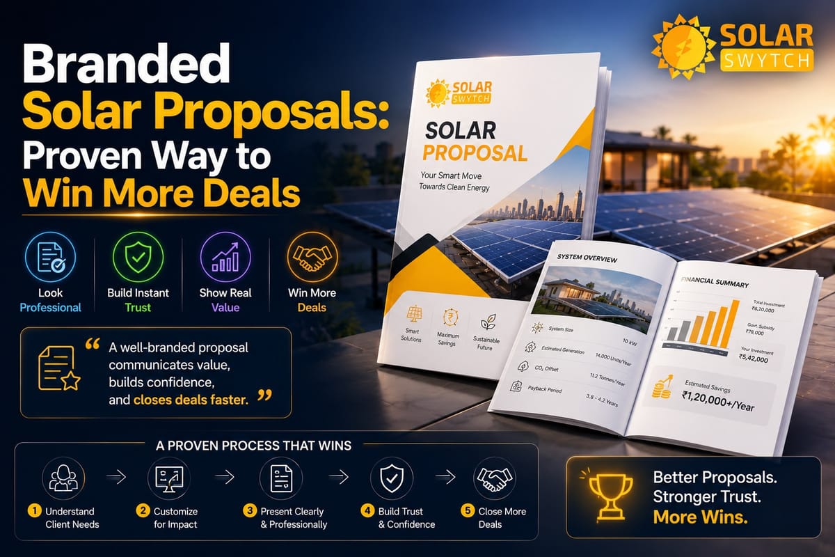 Branded Solar Proposals: Proven Way to Win More Deals — illustrated guide cover