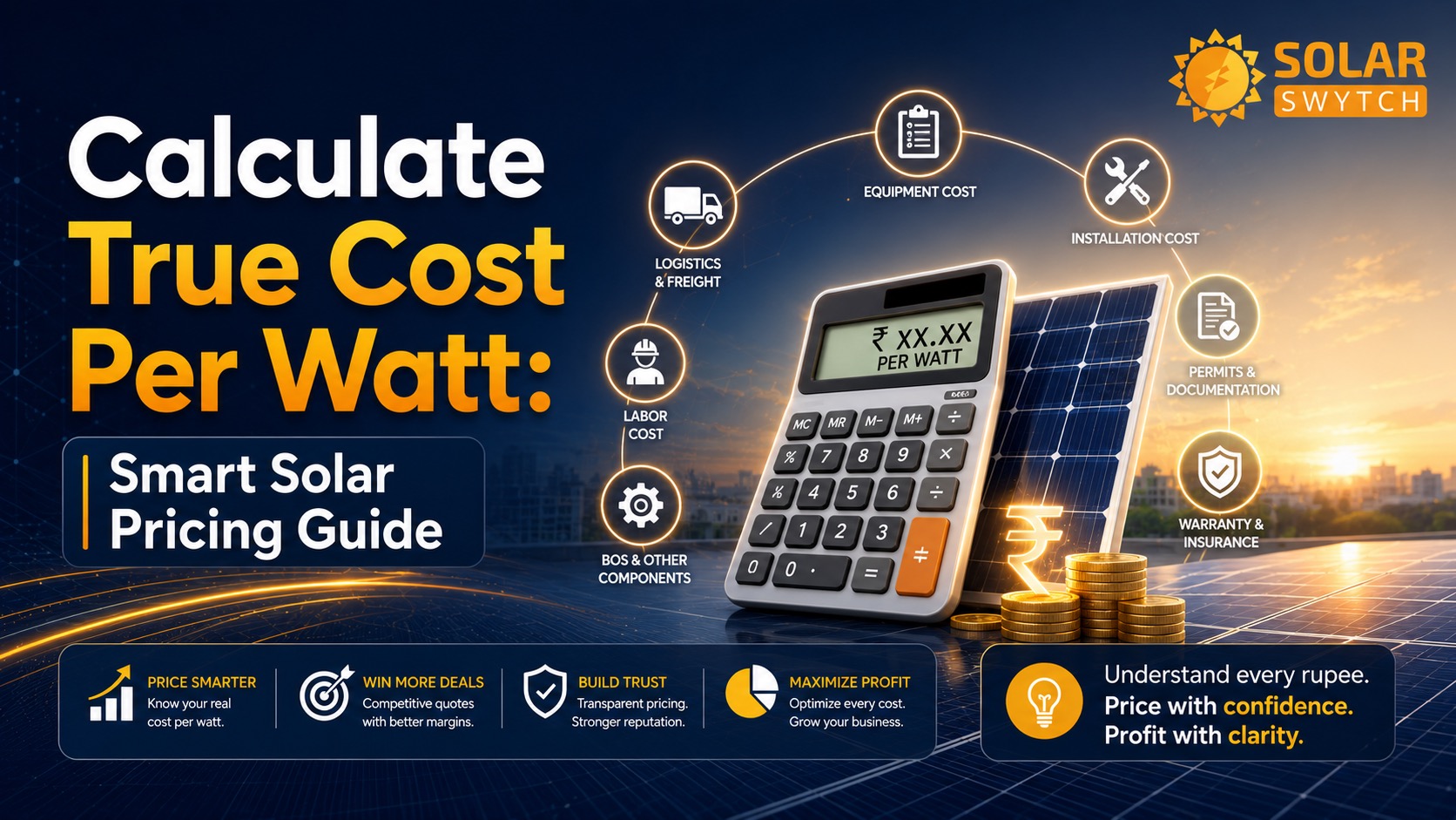 Calculate True Cost Per Watt: Smart Solar Pricing Guide — illustrated guide cover