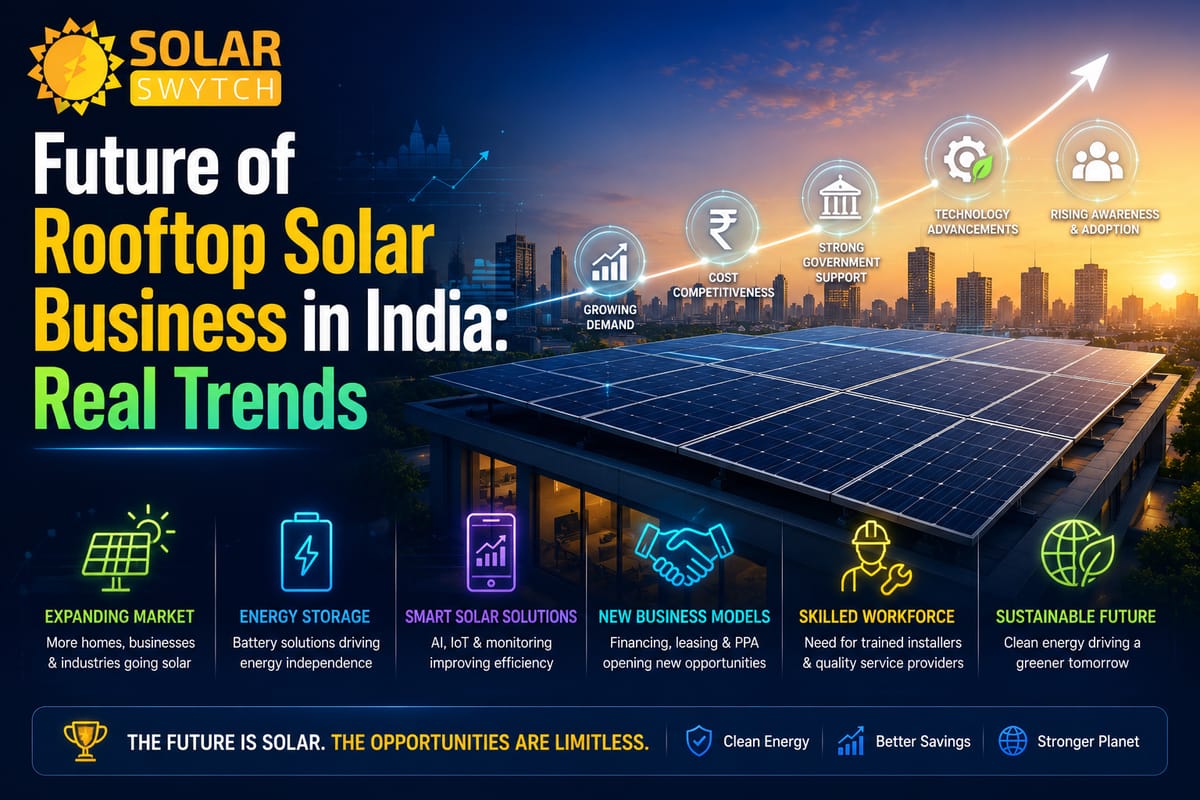 Future of Rooftop Solar Business in India: Real Trends — illustrated guide cover