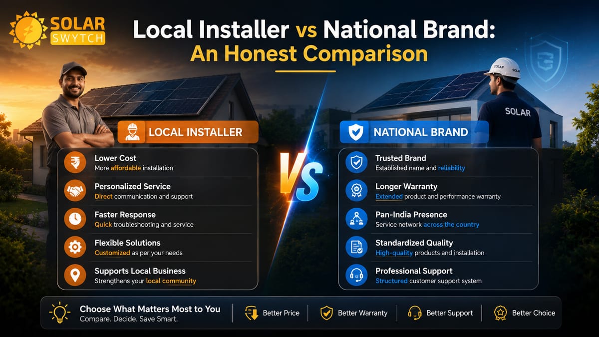 Local Installer vs National Brand: An Honest Comparison — illustrated guide cover