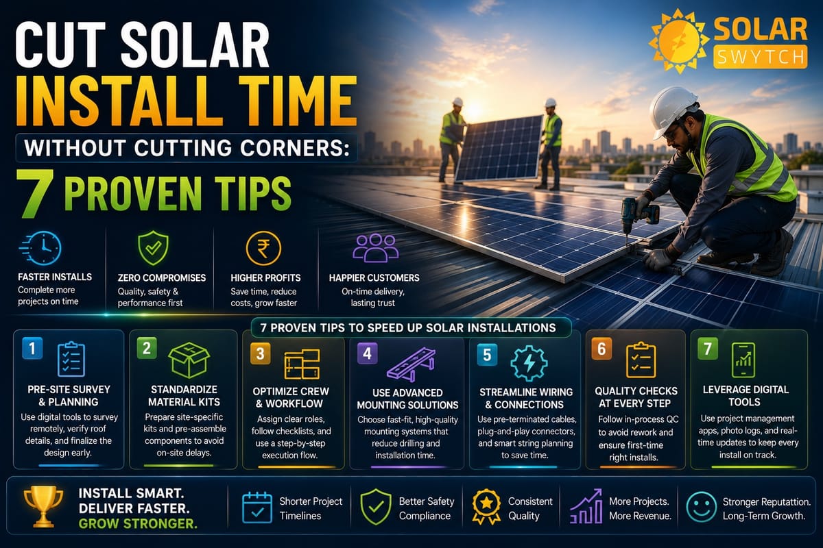 Cut Solar Install Time Without Cutting Corners: 7 Proven Tips — illustrated guide cover