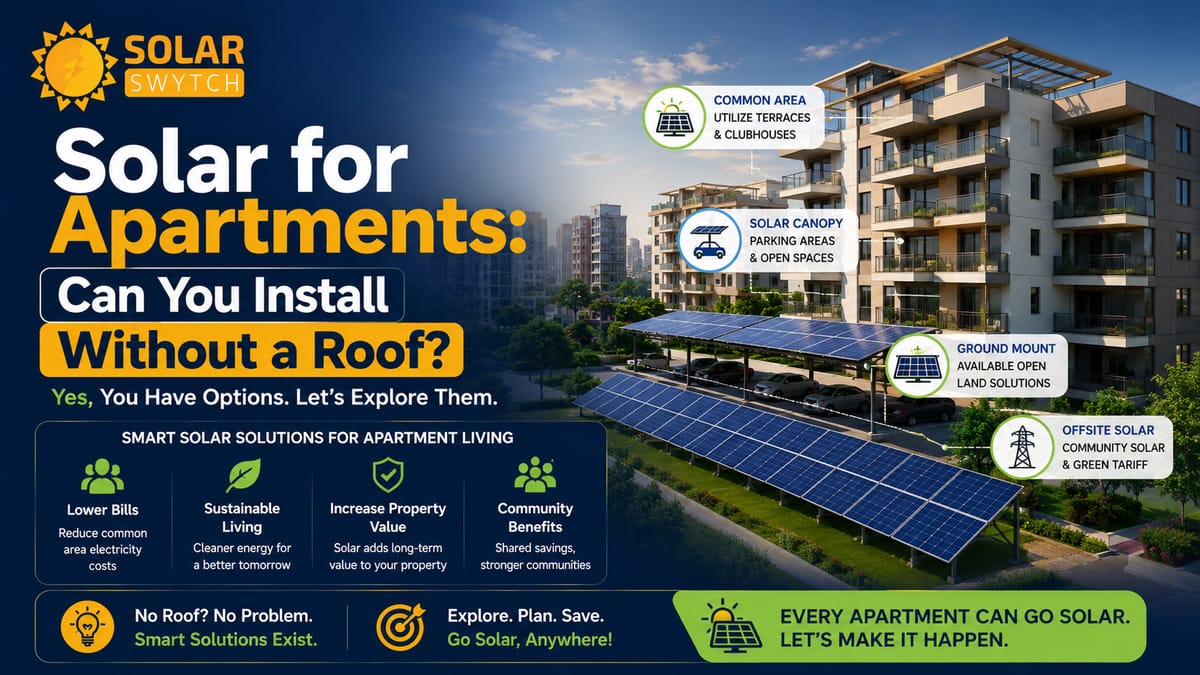 Solar for Apartments: Can You Install Without a Roof? — illustrated guide cover