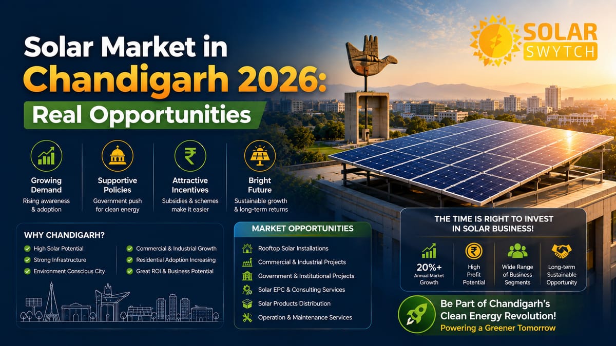 Solar Market in Chandigarh 2026: Real Opportunities — illustrated guide cover