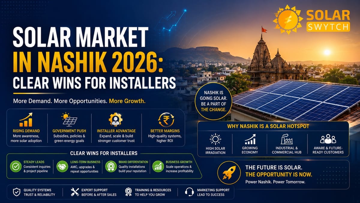 Solar Market in Nashik 2026: Clear Wins for Installers — illustrated guide cover