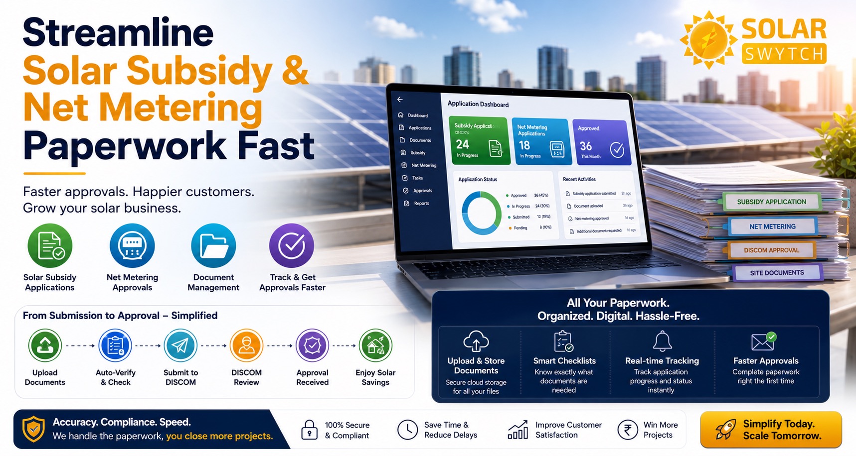 Streamline Solar Subsidy & Net Metering Paperwork Fast — illustrated guide cover