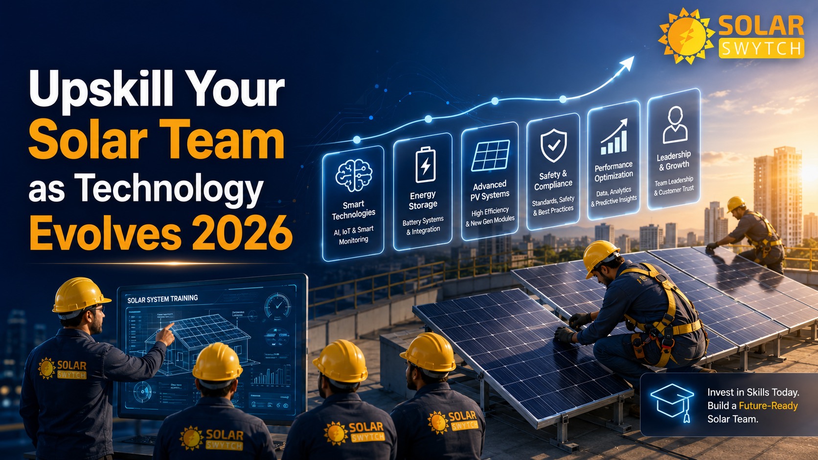 Upskill Your Solar Team as Technology Evolves 2026 — illustrated guide cover